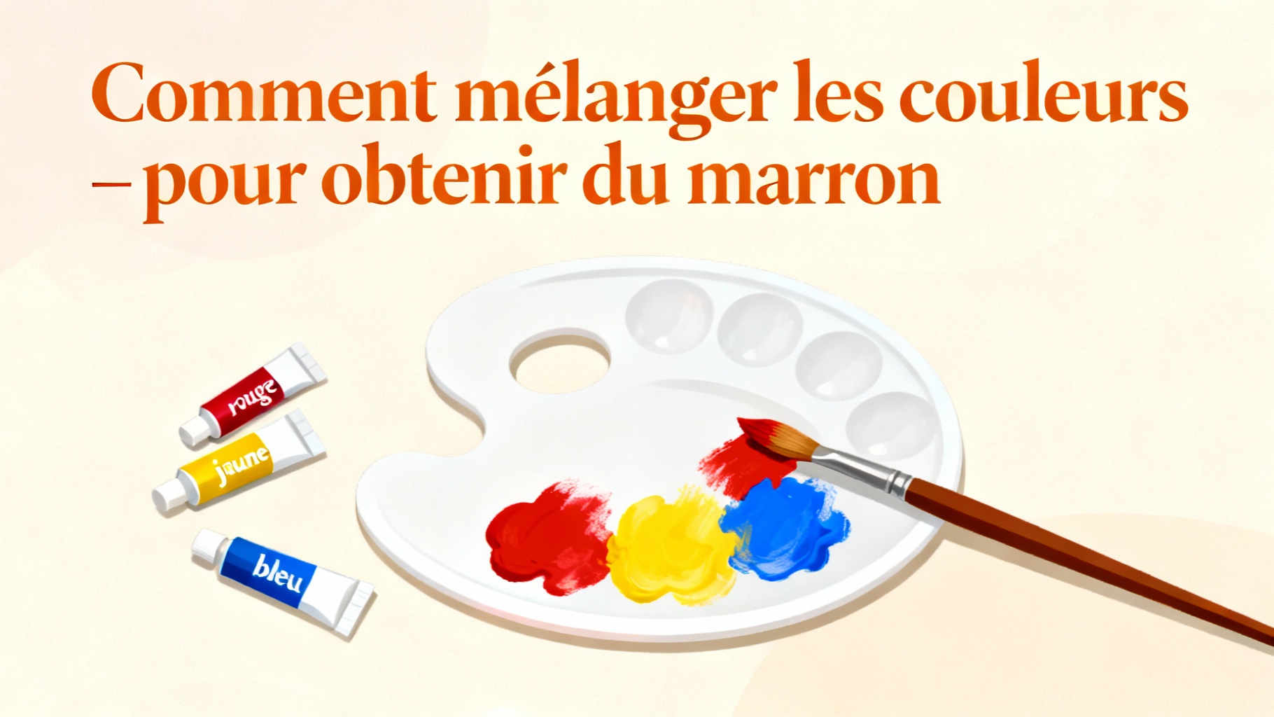 Comment faire la couleur marron facilement 1 Comment mélanger les couleurs pour obtenir du marron