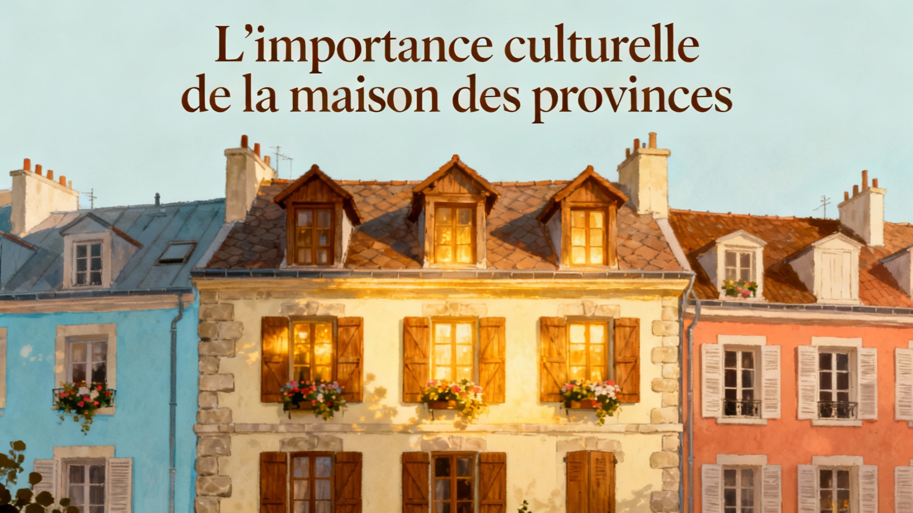 Découvrez la maison des provinces de france à paris 1 L'importance culturelle de la maison des provinces