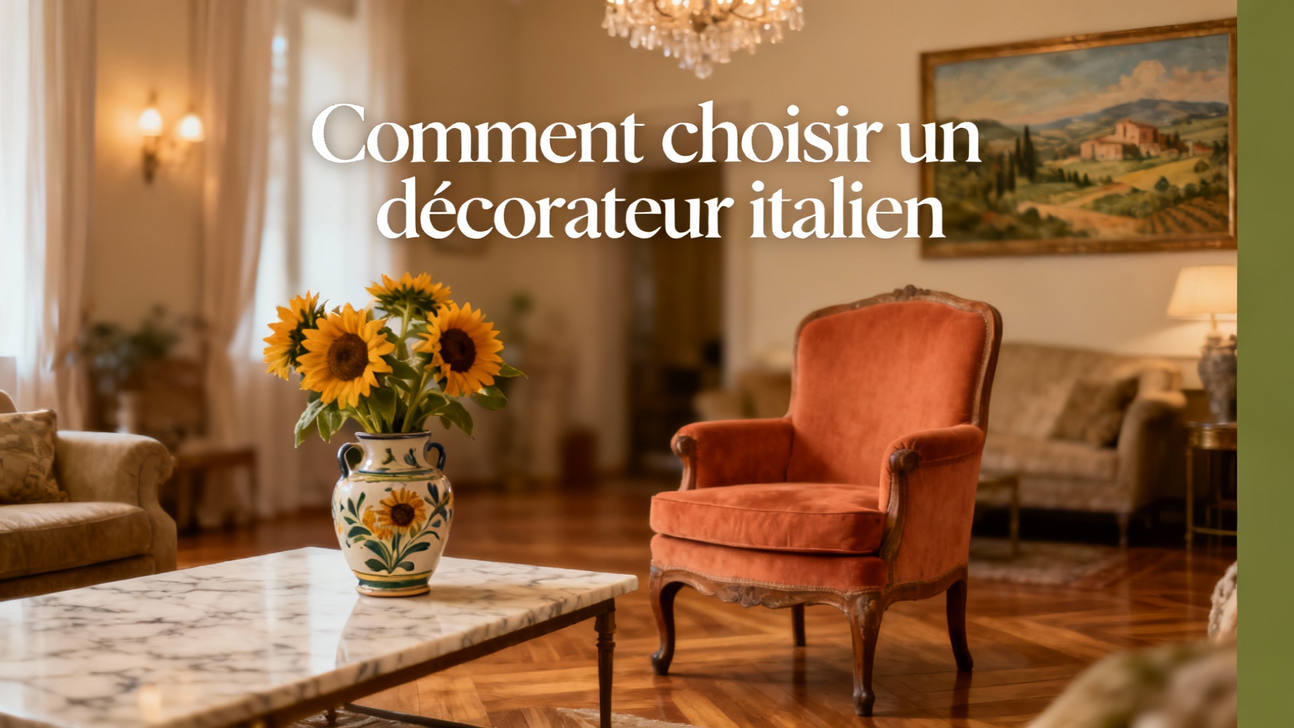 Découvrez l'art du décorateur italien pour votre intérieur 1 Comment choisir un décorateur italien
