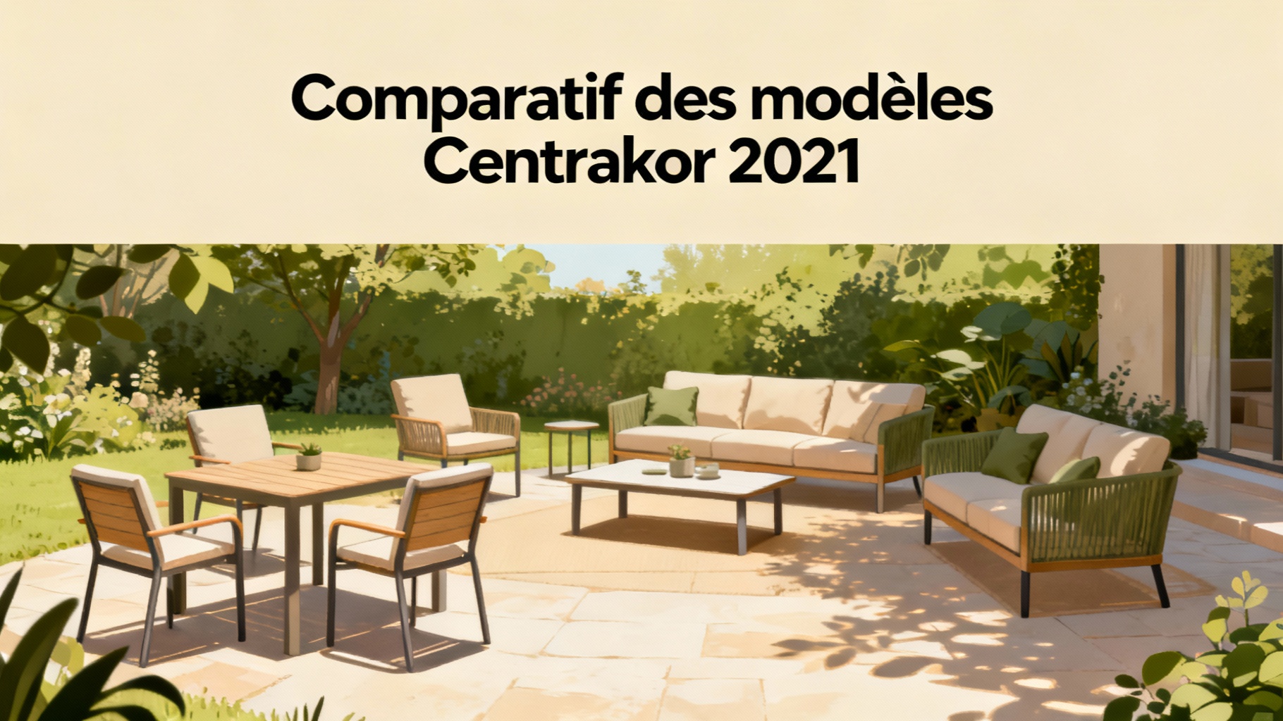 Découvrez le salon de jardin centrakor 2021 1 Comparatif des modèles Centrakor 2021