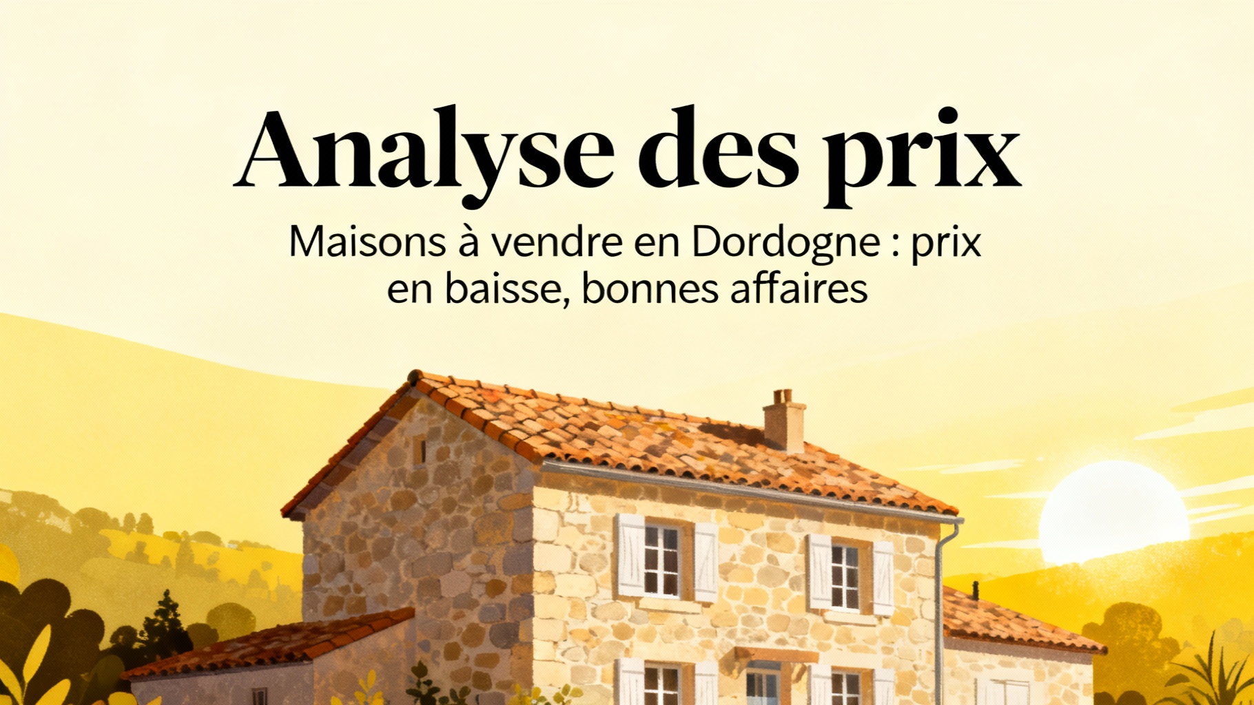 Maisons à vendre en dordogne : prix en baisse, bonnes affaires 1 Analyse des prix