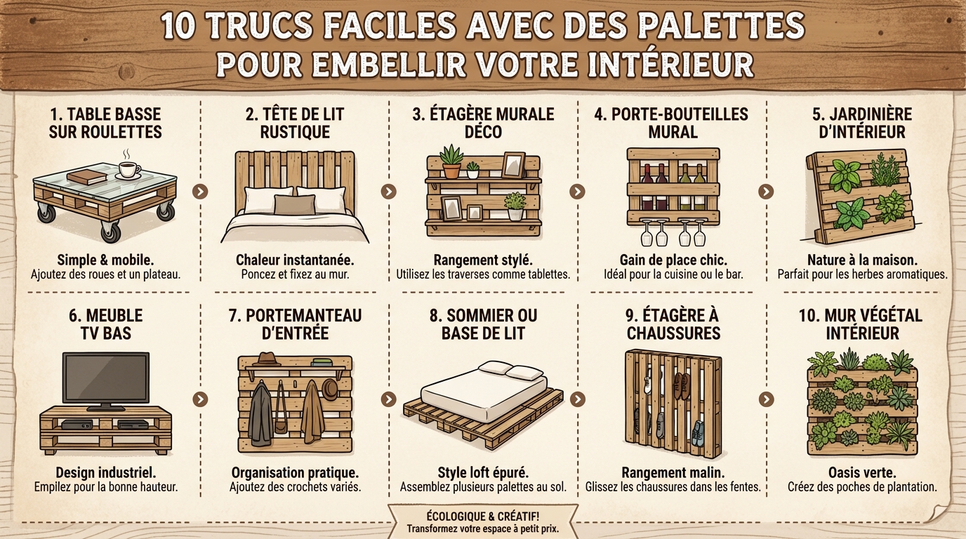 Top 10 des trucs faciles à faire avec des palettes