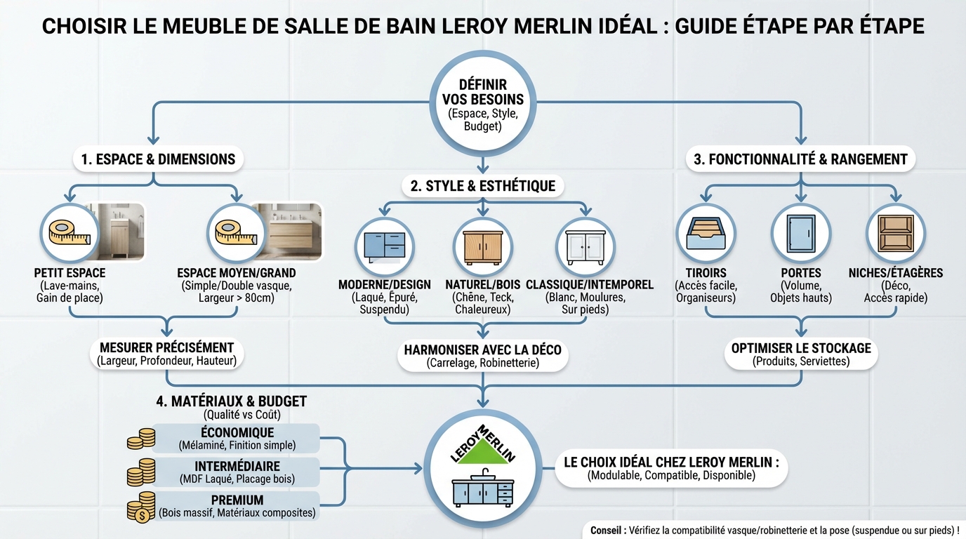 Types de meubles de salle de bain