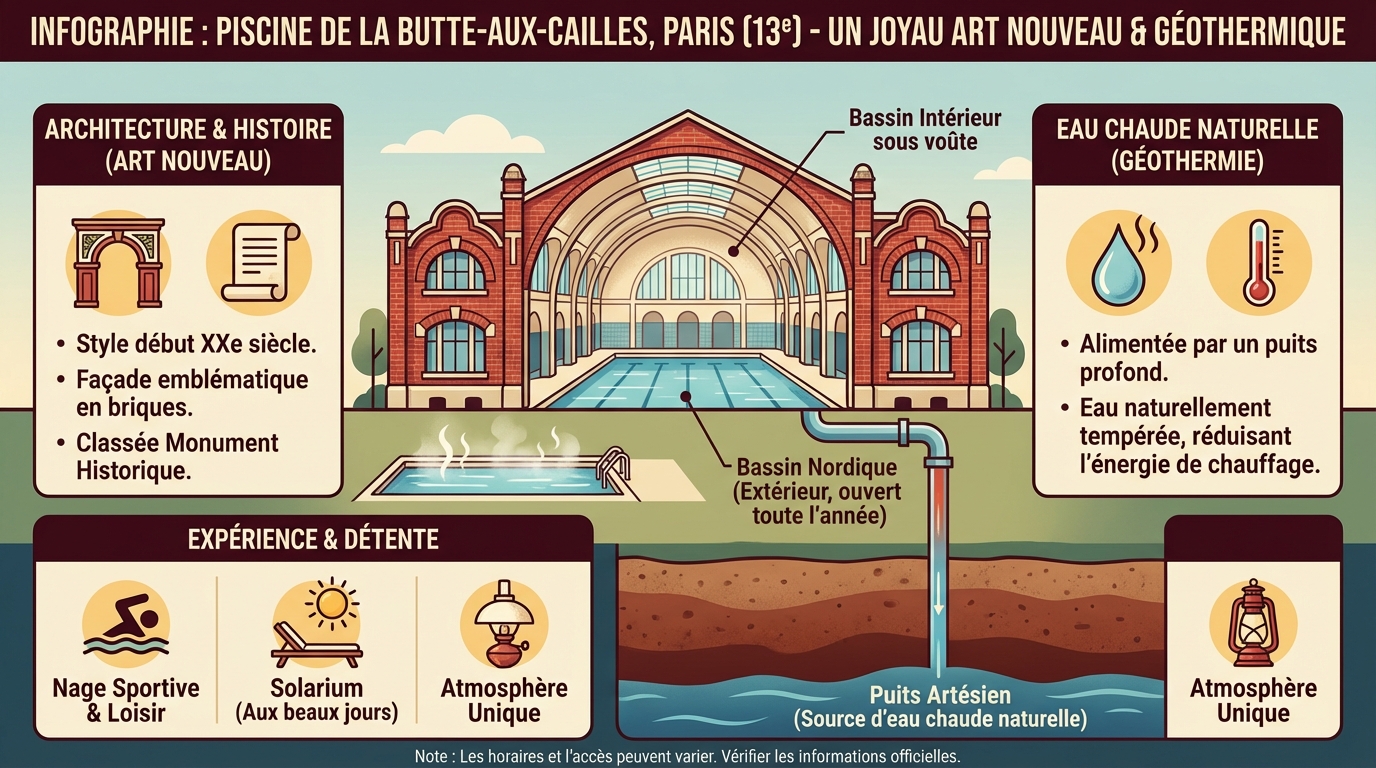 Découvrez la piscine butte aux cailles à paris 1 Activités proposées