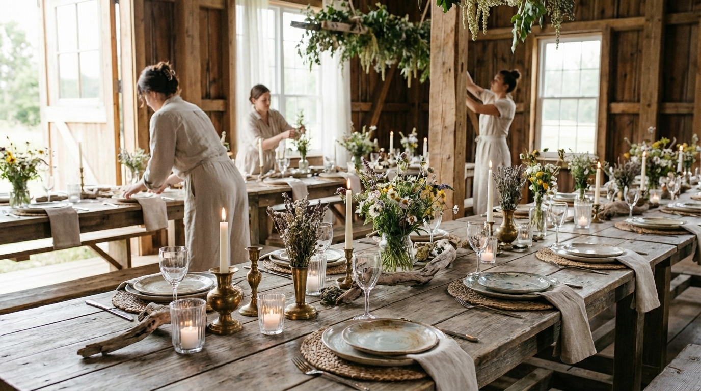 Des idées de disposition de table de mariage originales