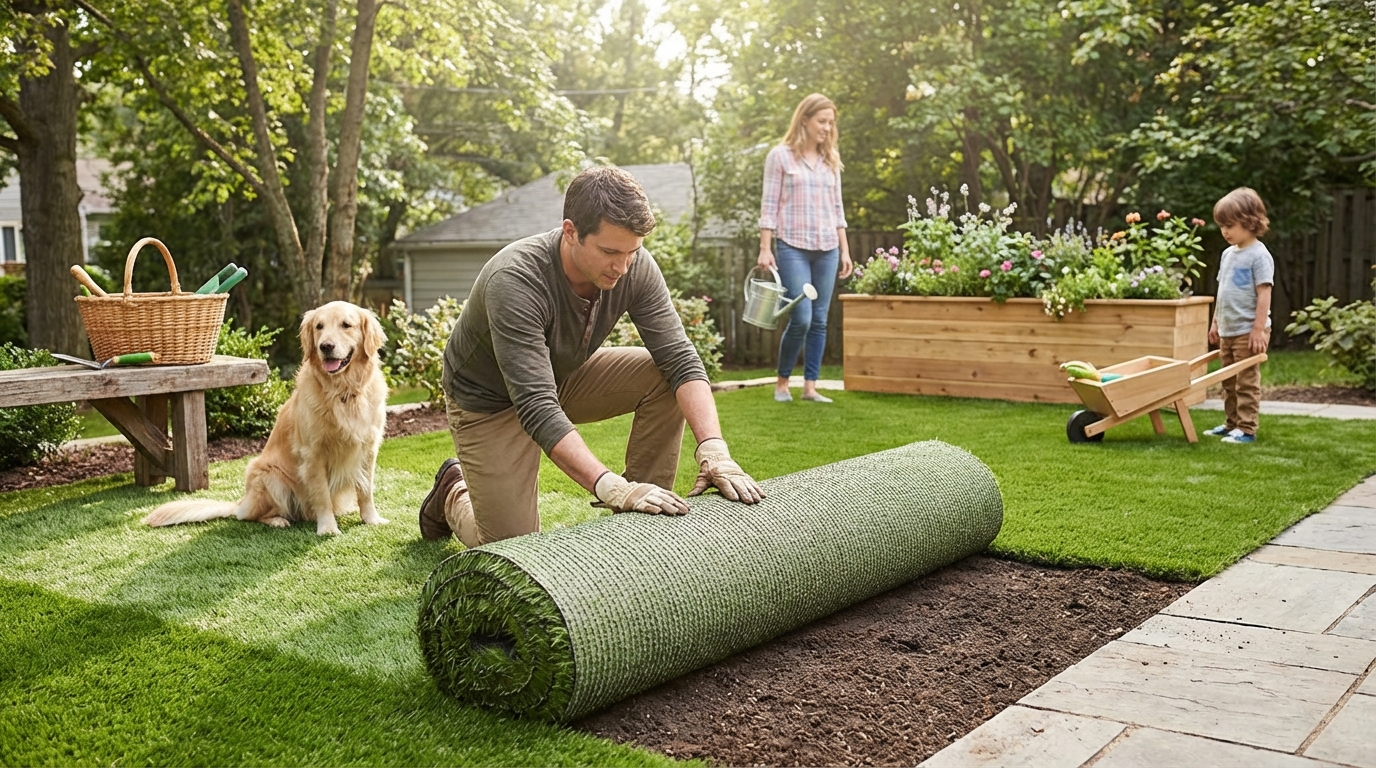 Gazon synthétique gifi : le choix idéal pour votre jardin