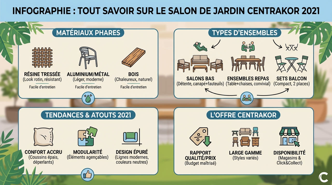 Tout savoir sur le salon de jardin centrakor 2021 1 Comment choisir son salon de jardin ?
