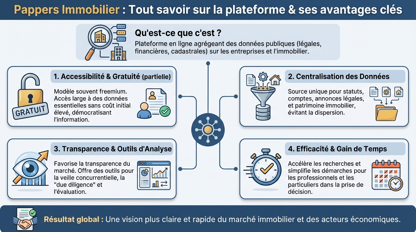Tout savoir sur pappers immobilier et ses avantages 1 Les avantages de Pappers immobilier