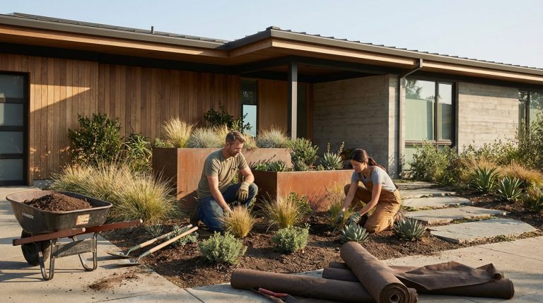 Créer un massif moderne devant votre maison : guide pratique