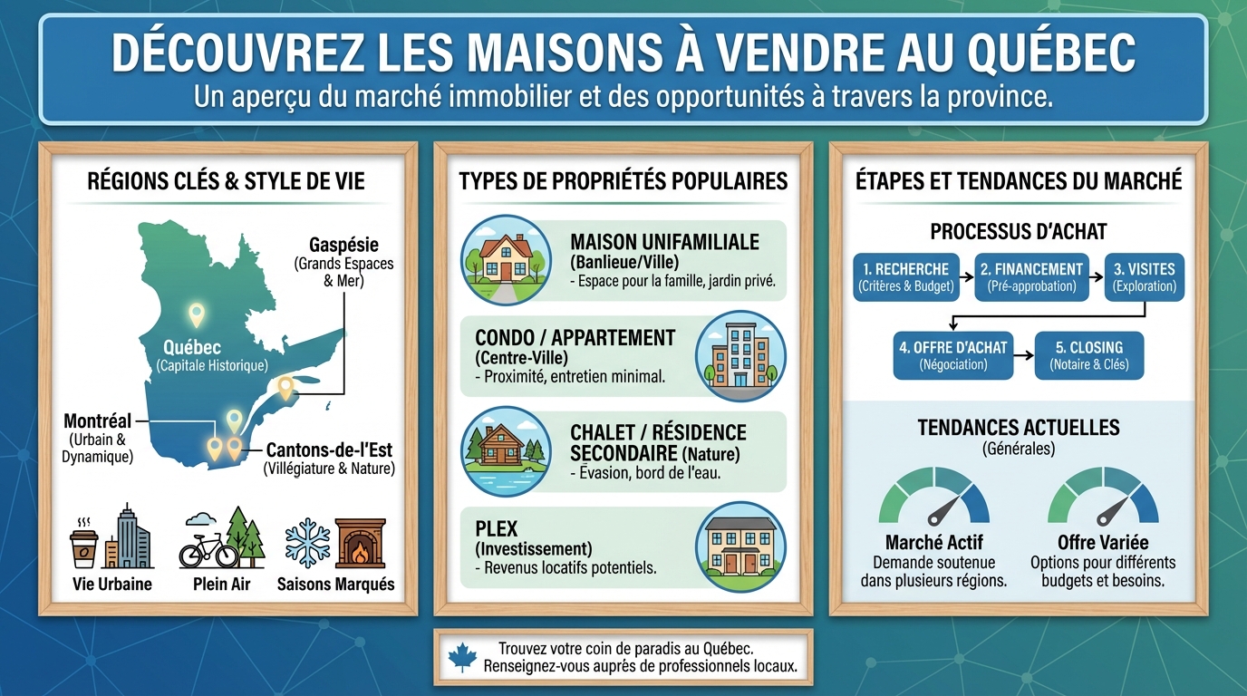 Les types de maisons disponibles
