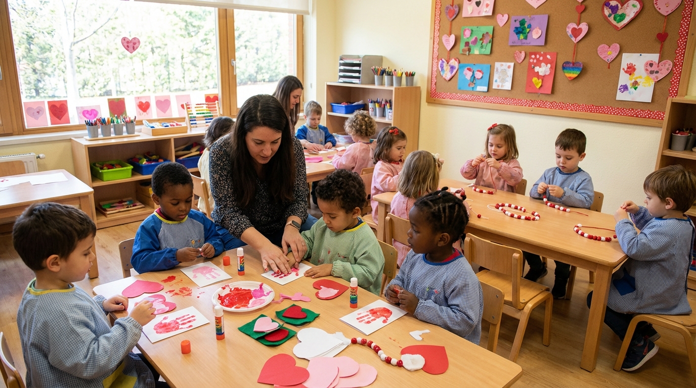 Des activités créatives pour la saint-valentin en maternelle