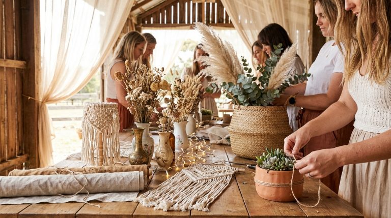 Des idées de déco mariage bohème à faire soi-même