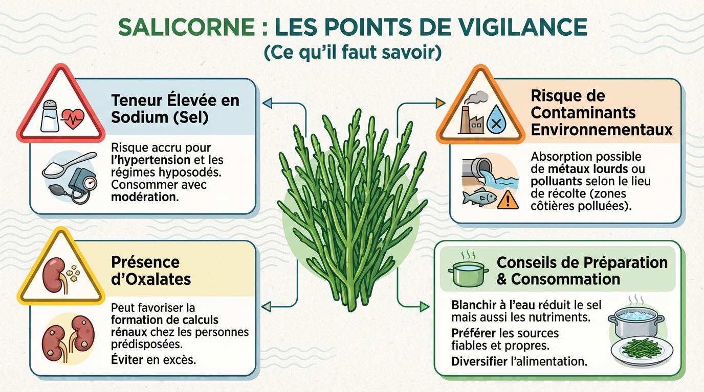 Comment consommer la salicorne en toute sécurité