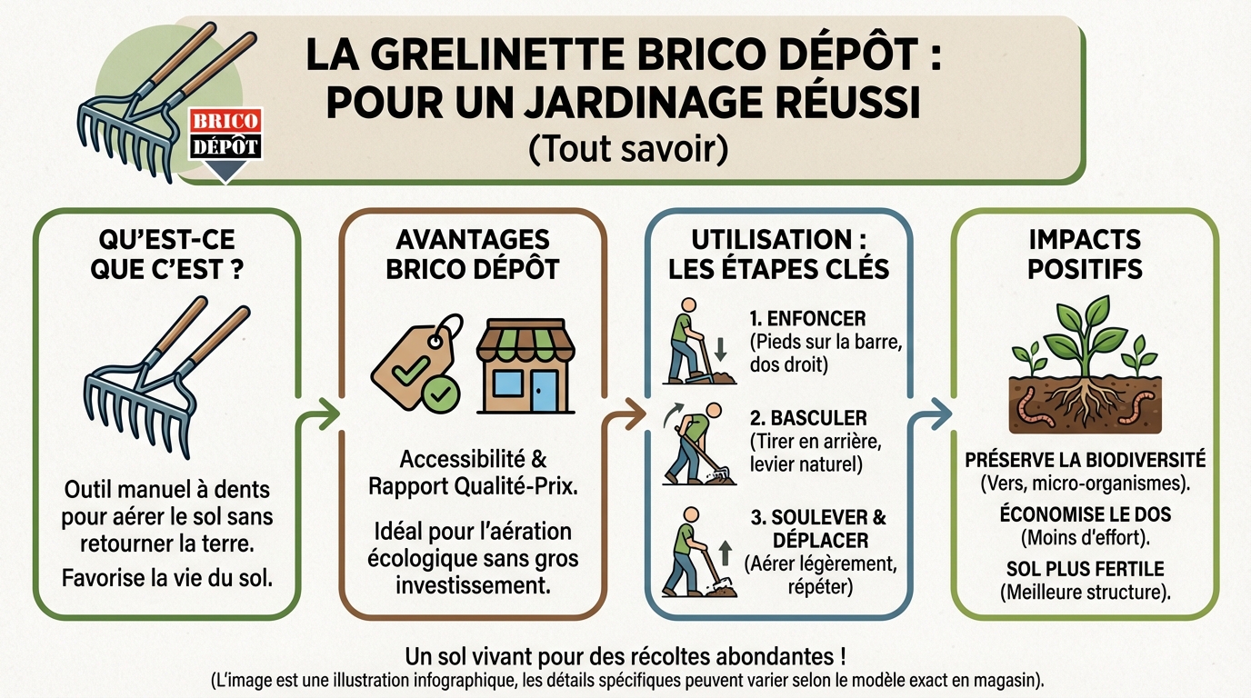 Tout savoir sur la grelinette brico dépôt pour un jardinage réussi 1 Comment utiliser une grelinette ?