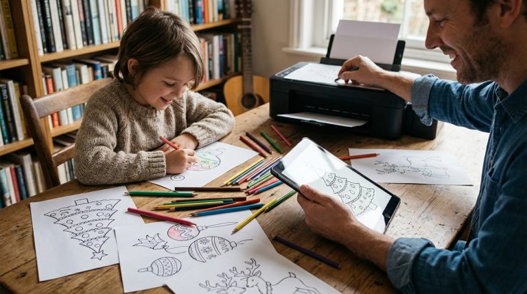 Coloriage de noël à imprimer en PDF : nos meilleures idées