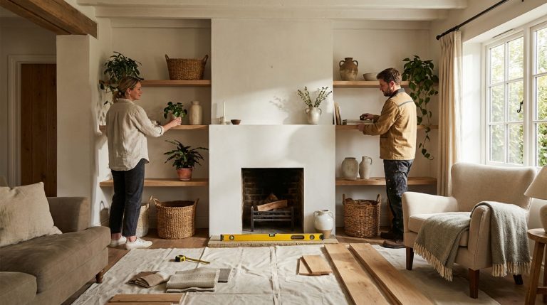 Comment habiller votre cheminée en placo facilement