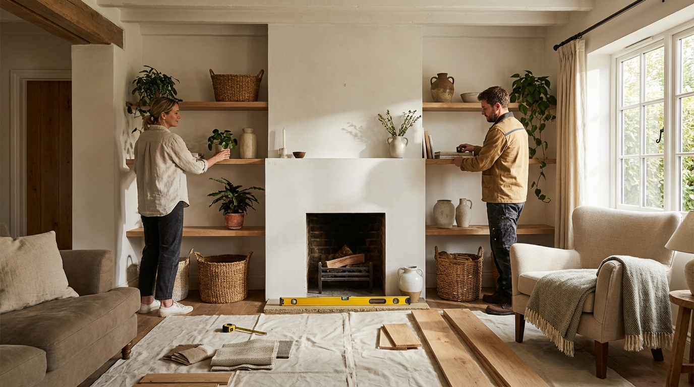 Comment habiller votre cheminée en placo facilement