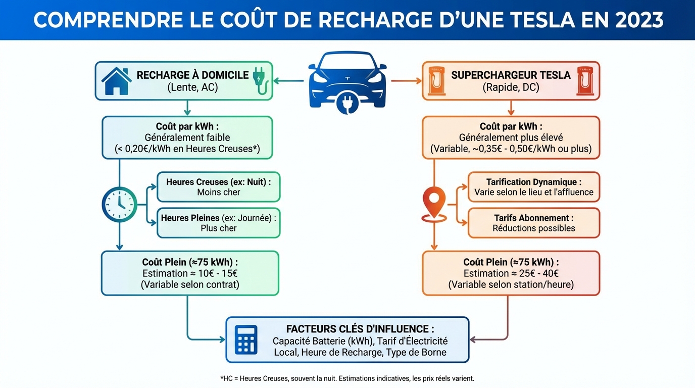 Calculer le coût de recharge