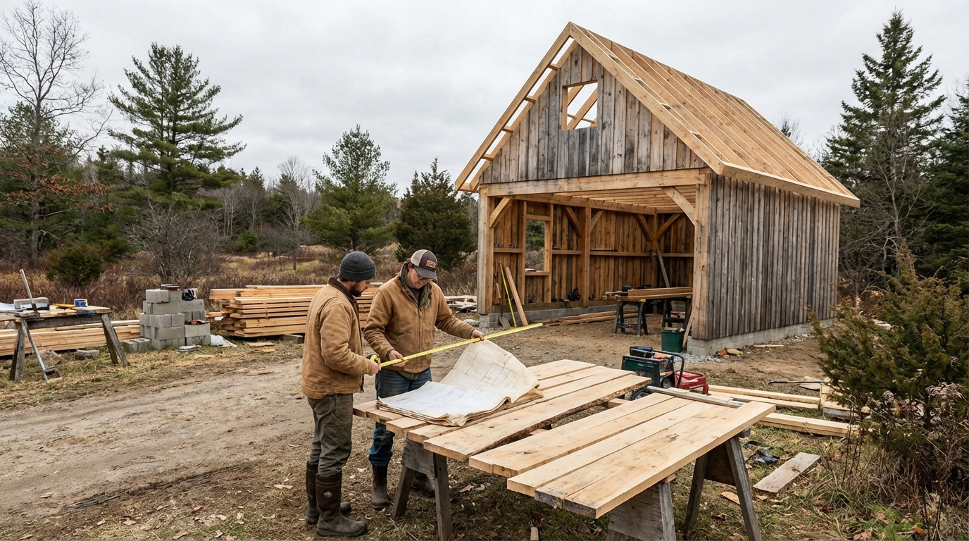 Construire un garage de 40m2 sans permis de construire