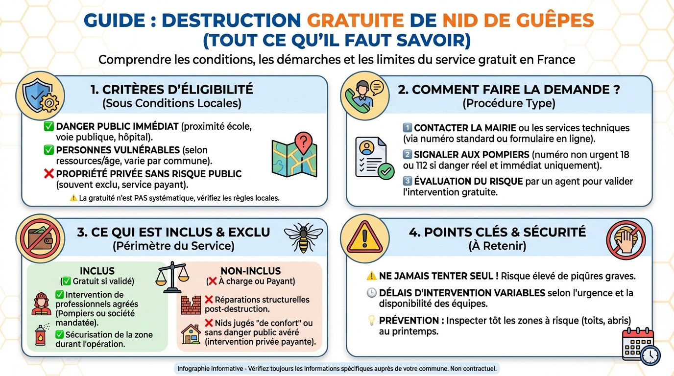 Destruction de nid de guêpes gratuite : tout ce qu'il faut savoir 1 Pourquoi se débarrasser des nids de guêpes ?