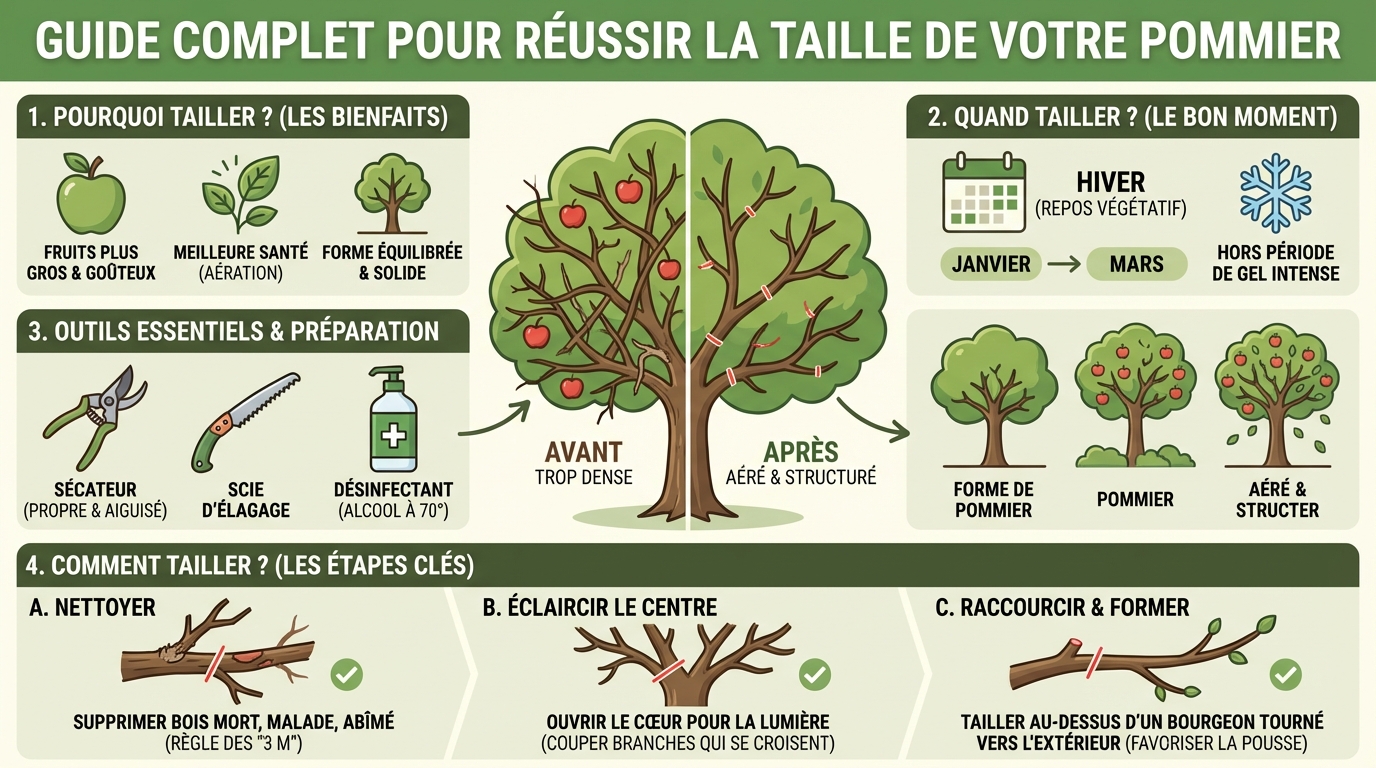 Guide complet pour réussir la taille de votre pommier 1 Les différentes techniques de taille