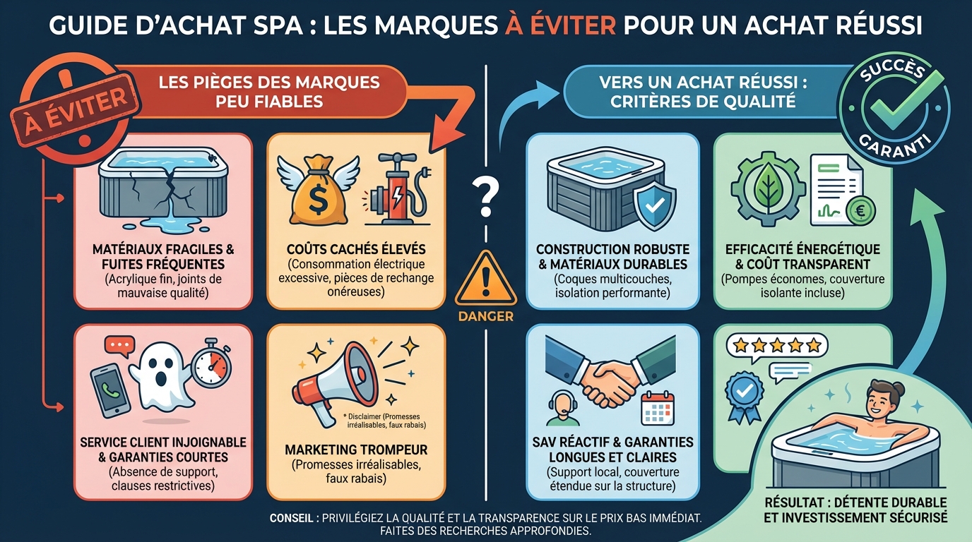 Critères de sélection d'une bonne marque de spa