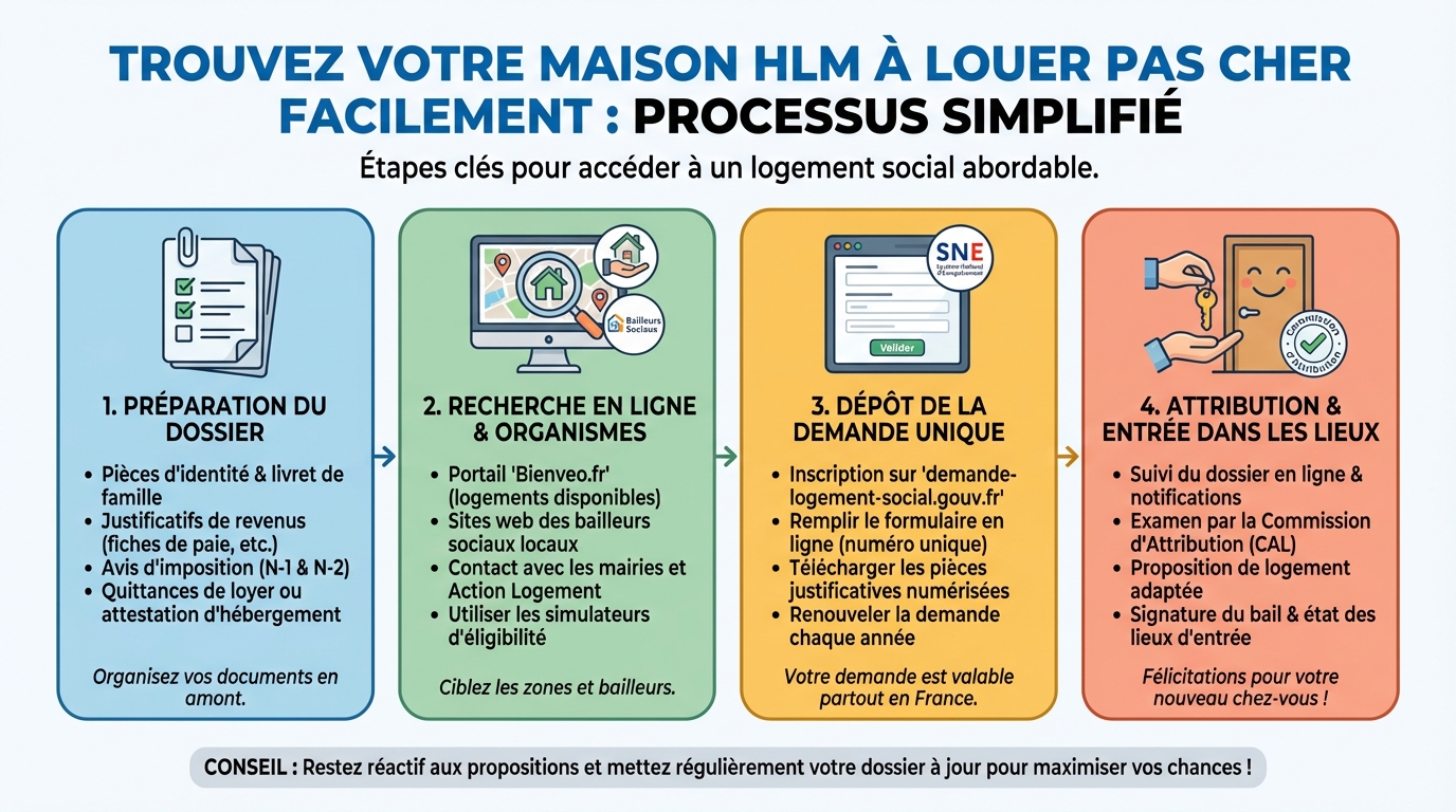 Comment trouver une maison HLM à louer pas cher ?