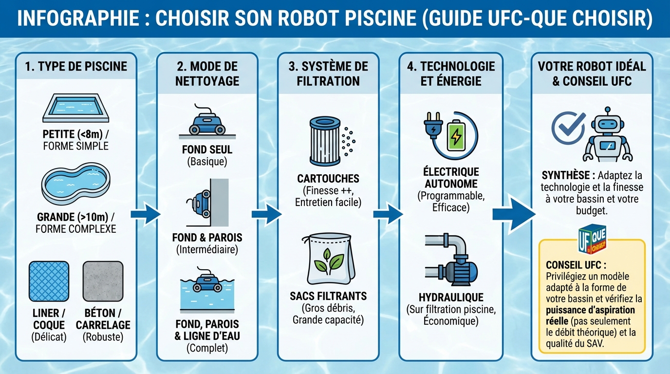 Comparatif des meilleurs robots piscine