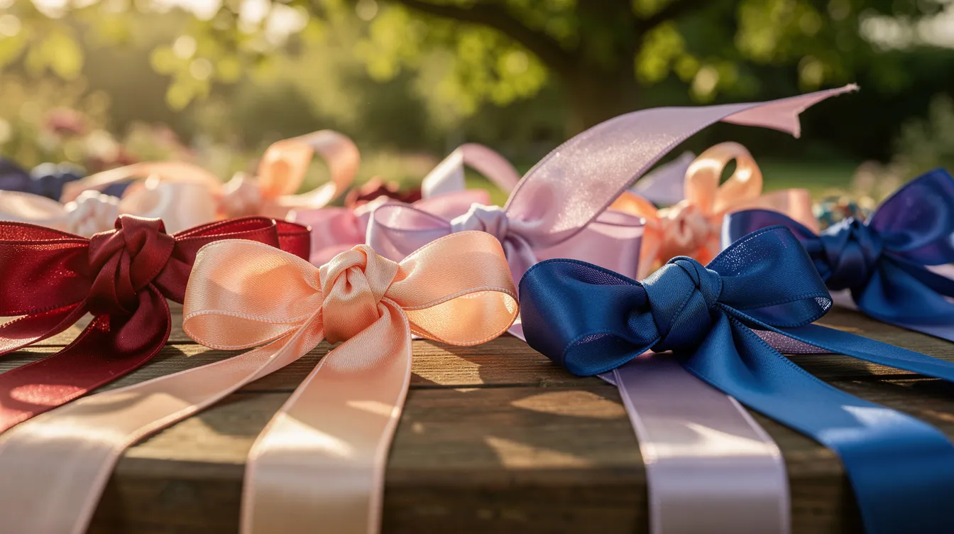 Variantes de noeuds avec un ruban large