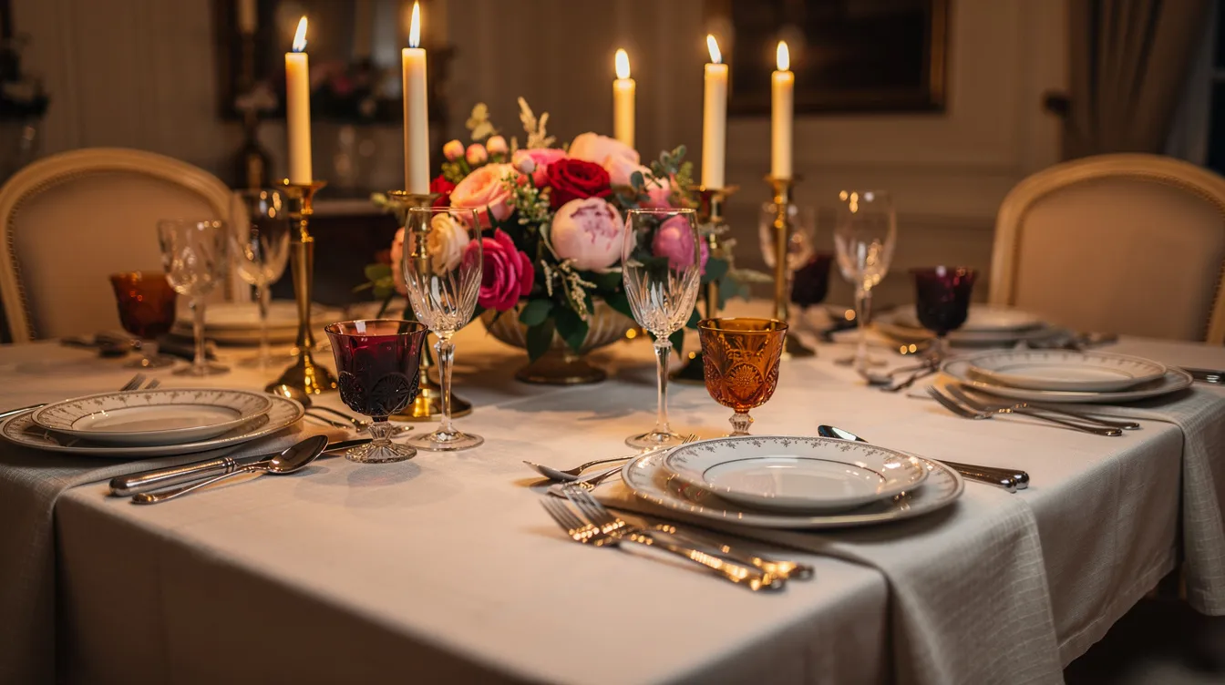 Comment placer les verres sur une table pour impressionner vos invités