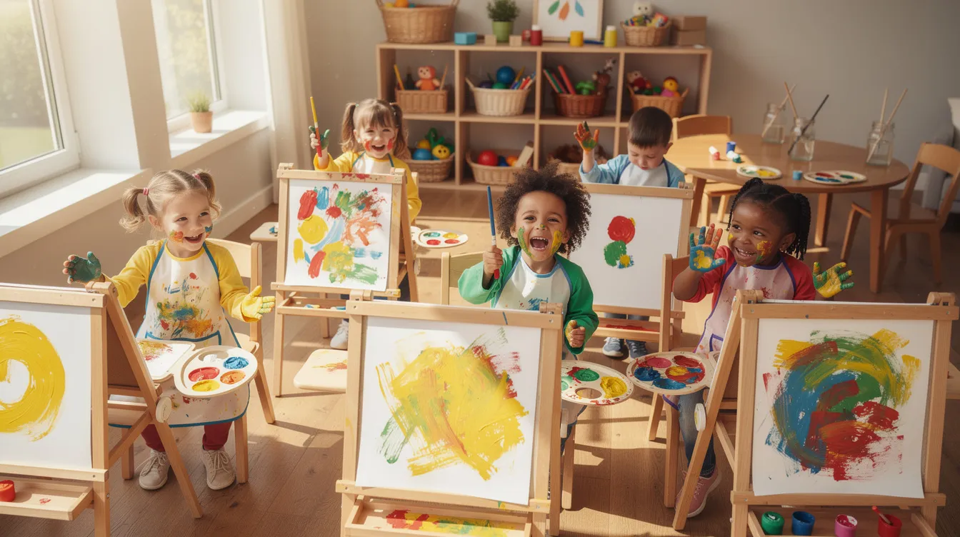 Activité peinture pour les 2-3 ans : 10 idées créatives
