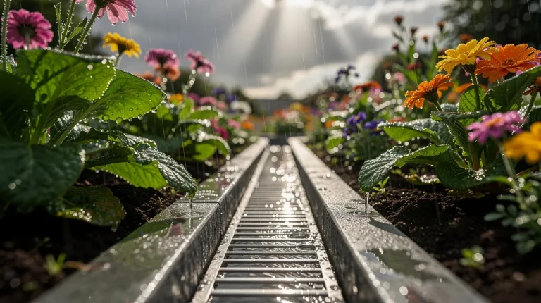 Évacuation de l'eau de pluie dans le jardin : solutions efficaces