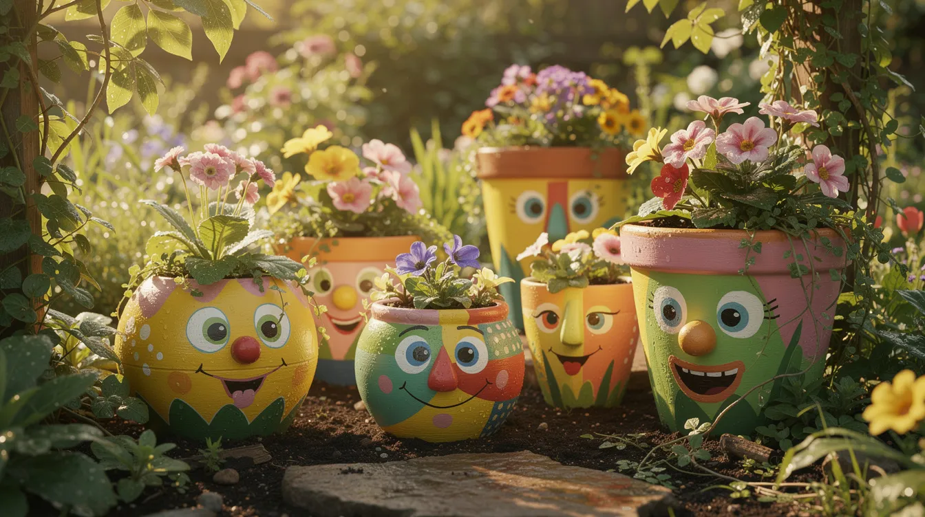 Étapes pour créer des personnages en pots de fleurs