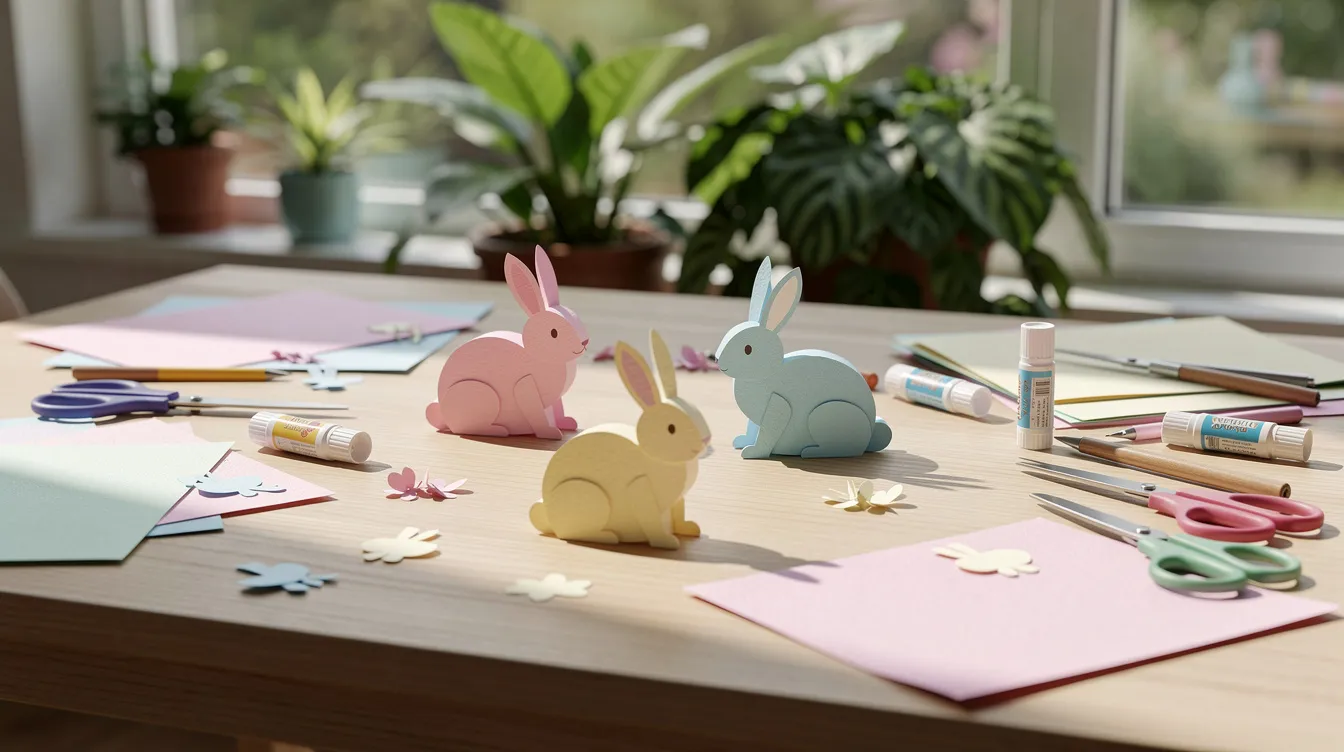 Idées de créations avec le gabarit lapin